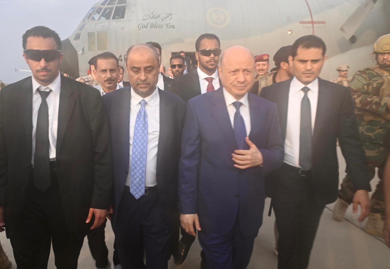 President of Leadership Council Returns to interim Capital, Aden