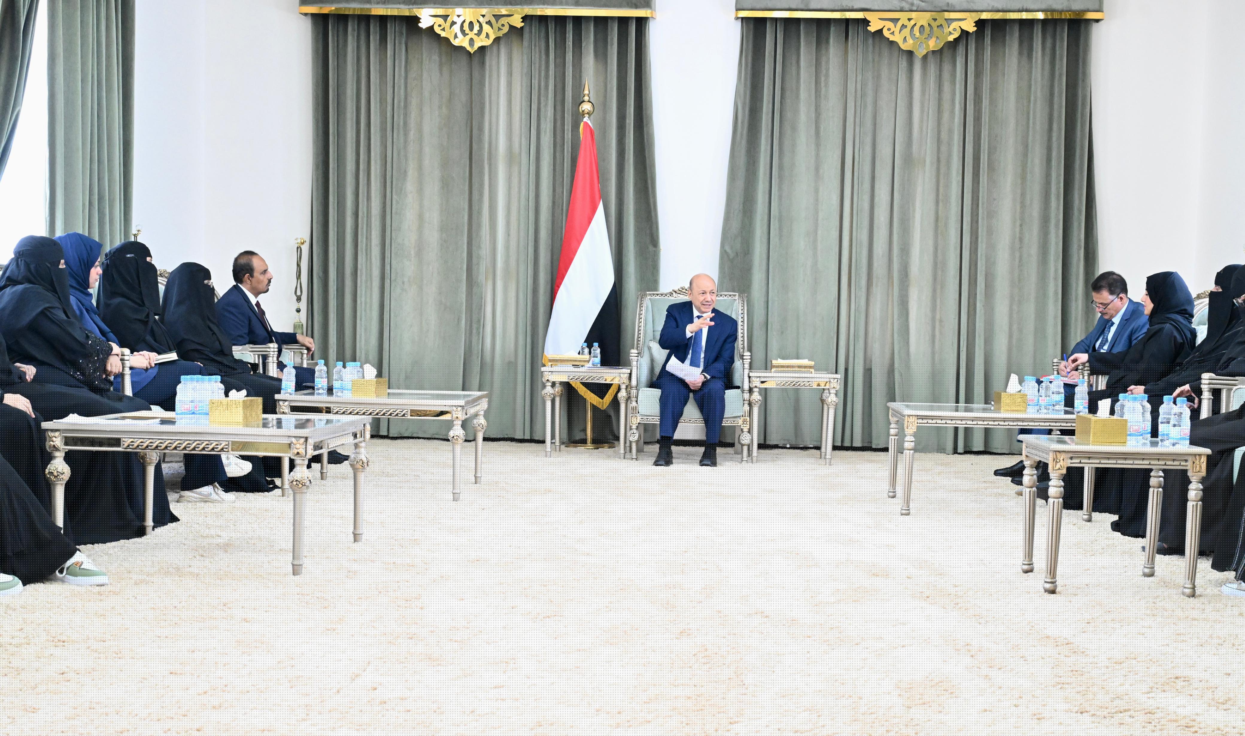 President Al-Alimi affirms Council's commitment to empowering women in decision-making and peacebuilding