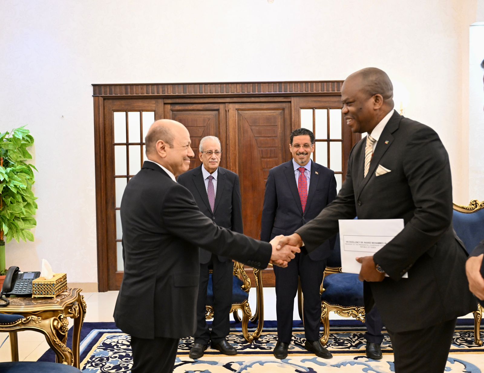 PRESIDENT RECEIVES CREDENTIALS OF THE AMBASSADOR OF SOUTH AFRICA 1 Nov 2023