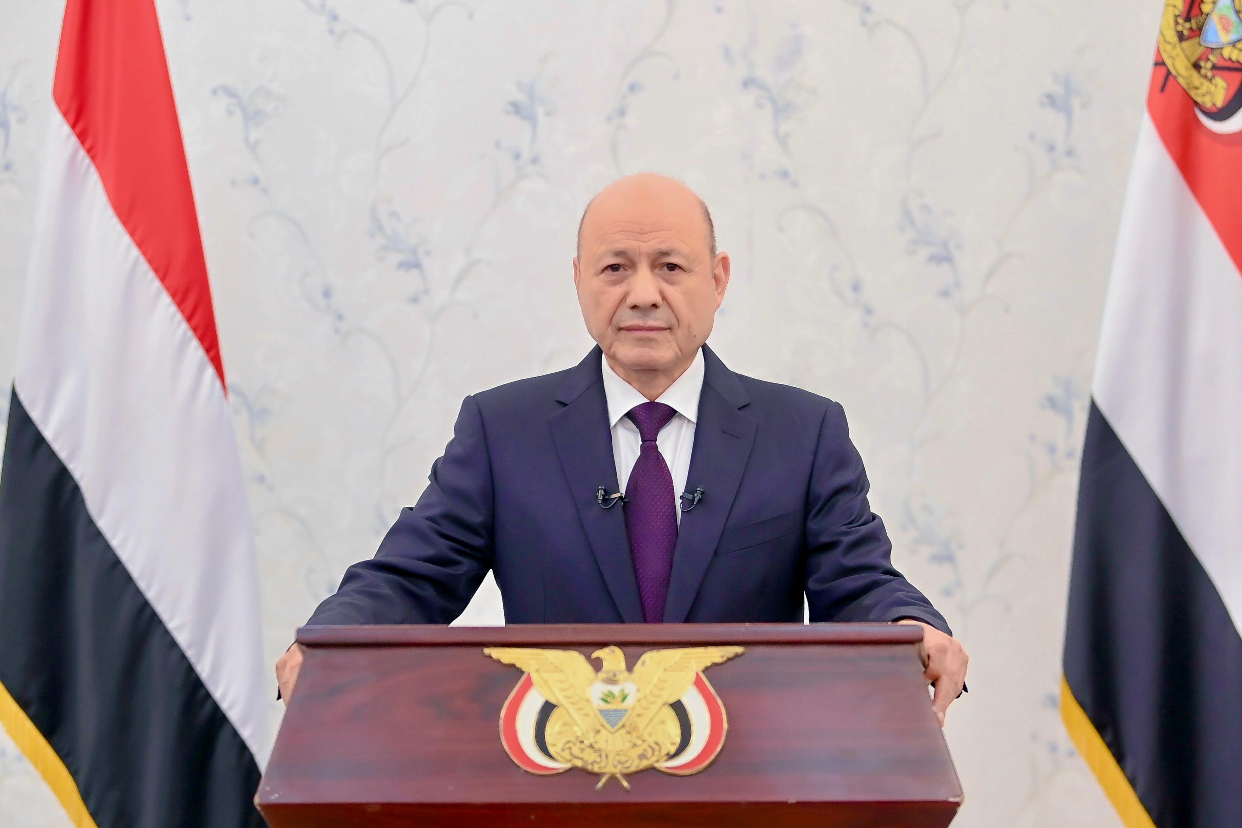 President Al-Alimi in Address to the People: The State Prioritizes Civilian Lives and Interests Over Hollow Displays of Power