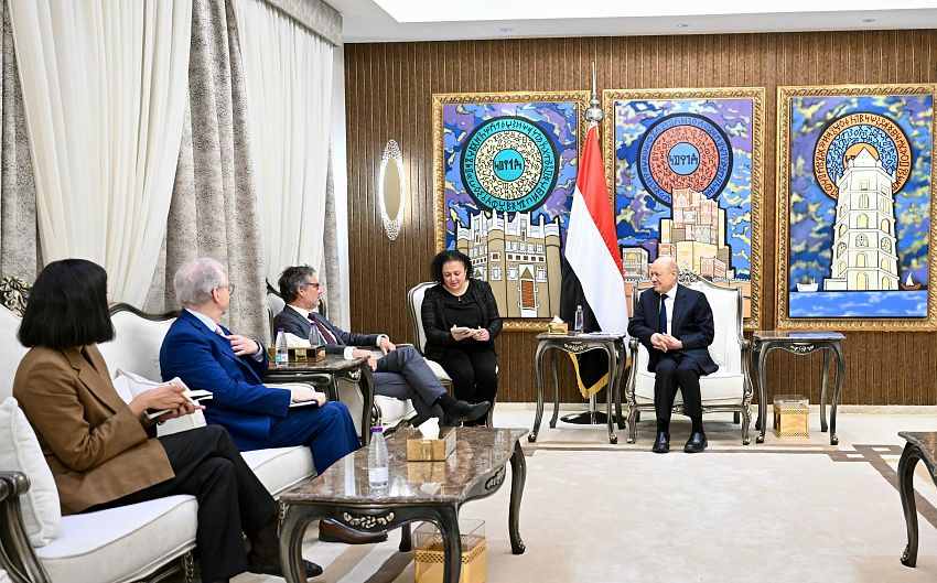 President Al-Alimi Reaffirms Yemen’s Partnership with International Community on Counterterrorism and Maritime Security