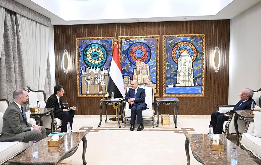 President Al-Alimi to European Institute of Peace: Treating Houthis as Normal Actor Perpetuates War