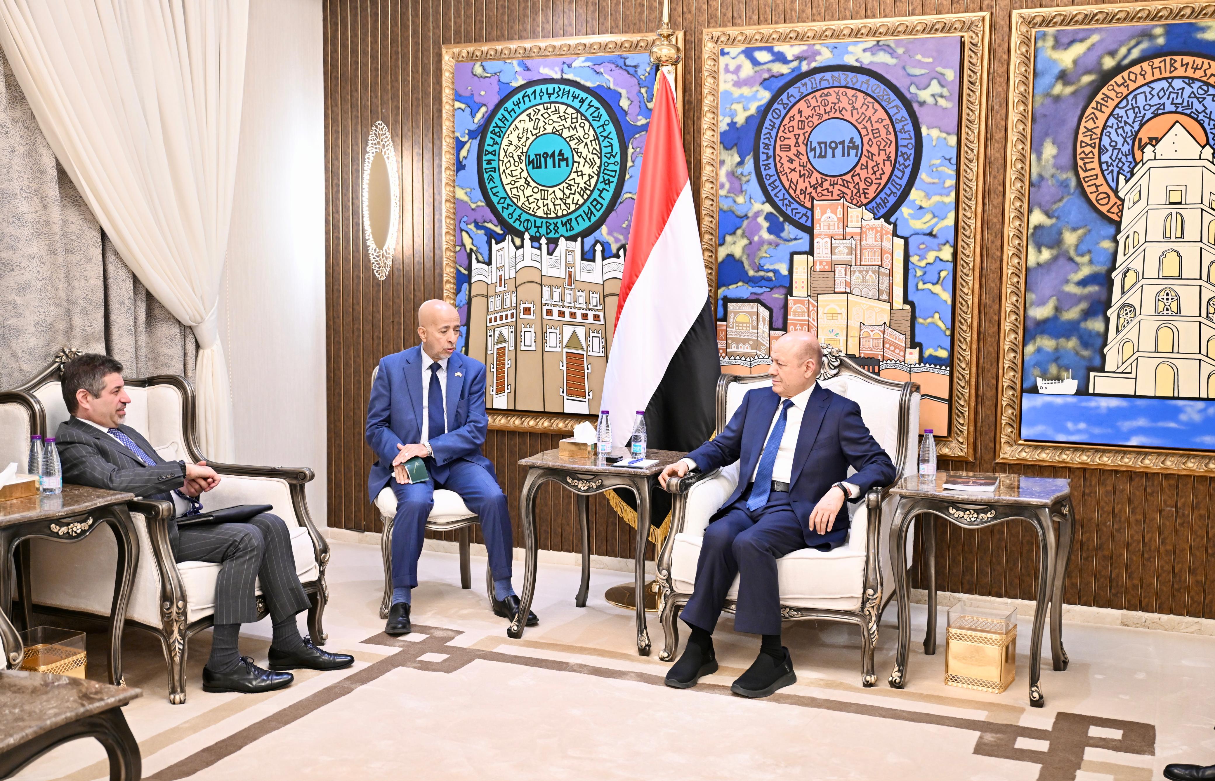 President AL-Alimi Receives US Ambassador