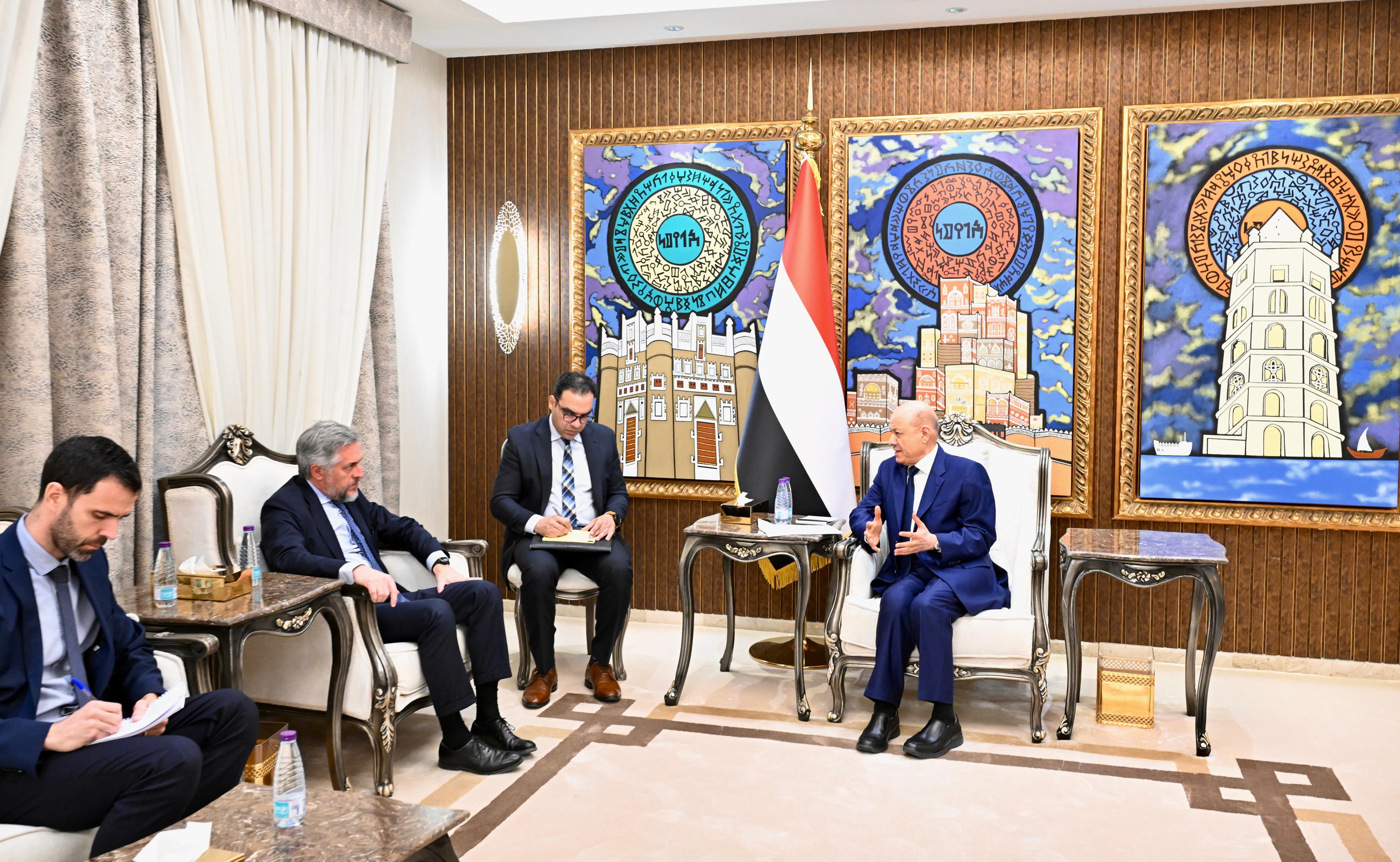 President Al-Alimi: Houthi Militias Are the Root of Destruction and a constant Threat to International Peace and Security