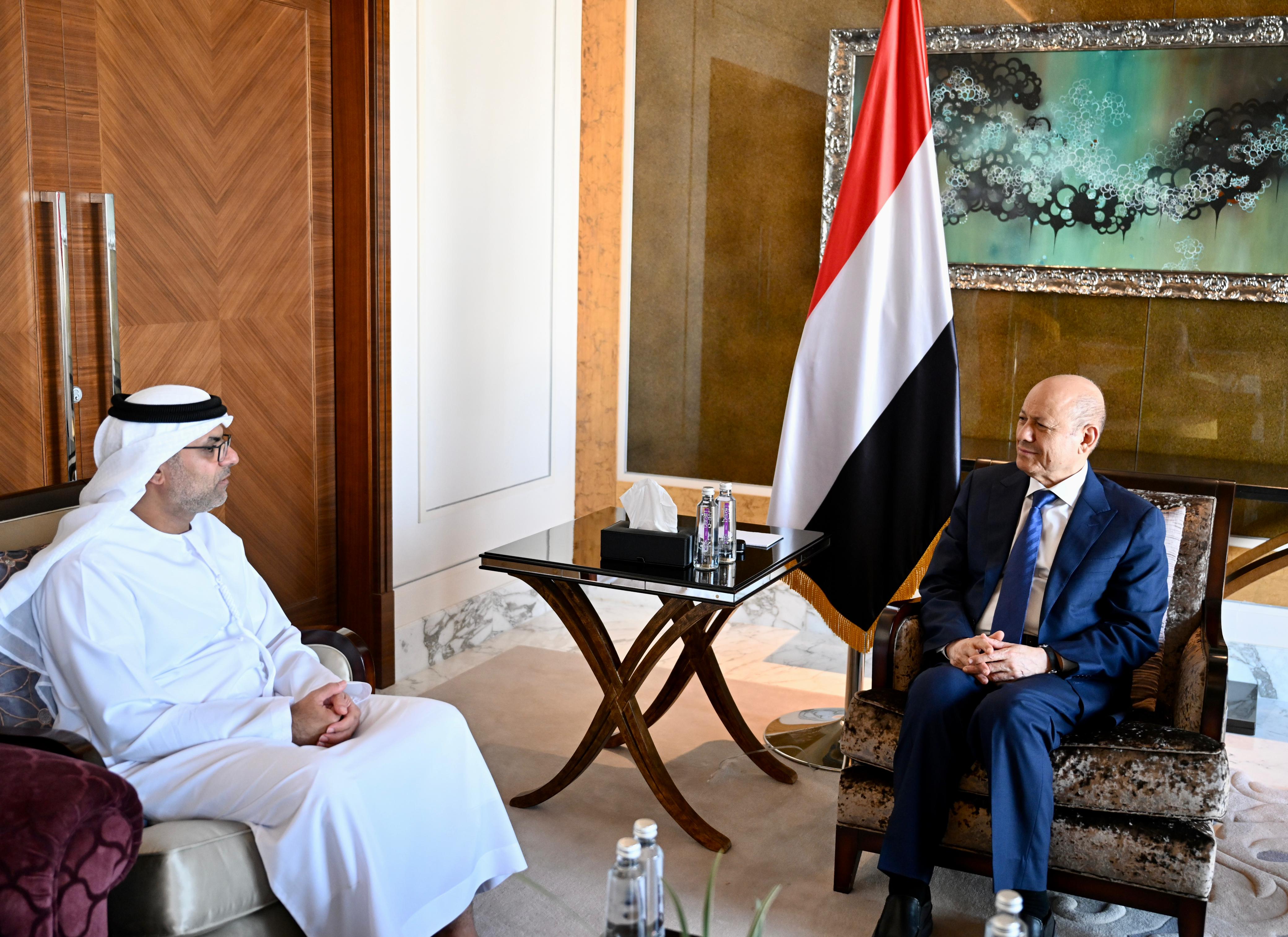 President Al- Alimi receives UAE’s Ambassador to Yemen