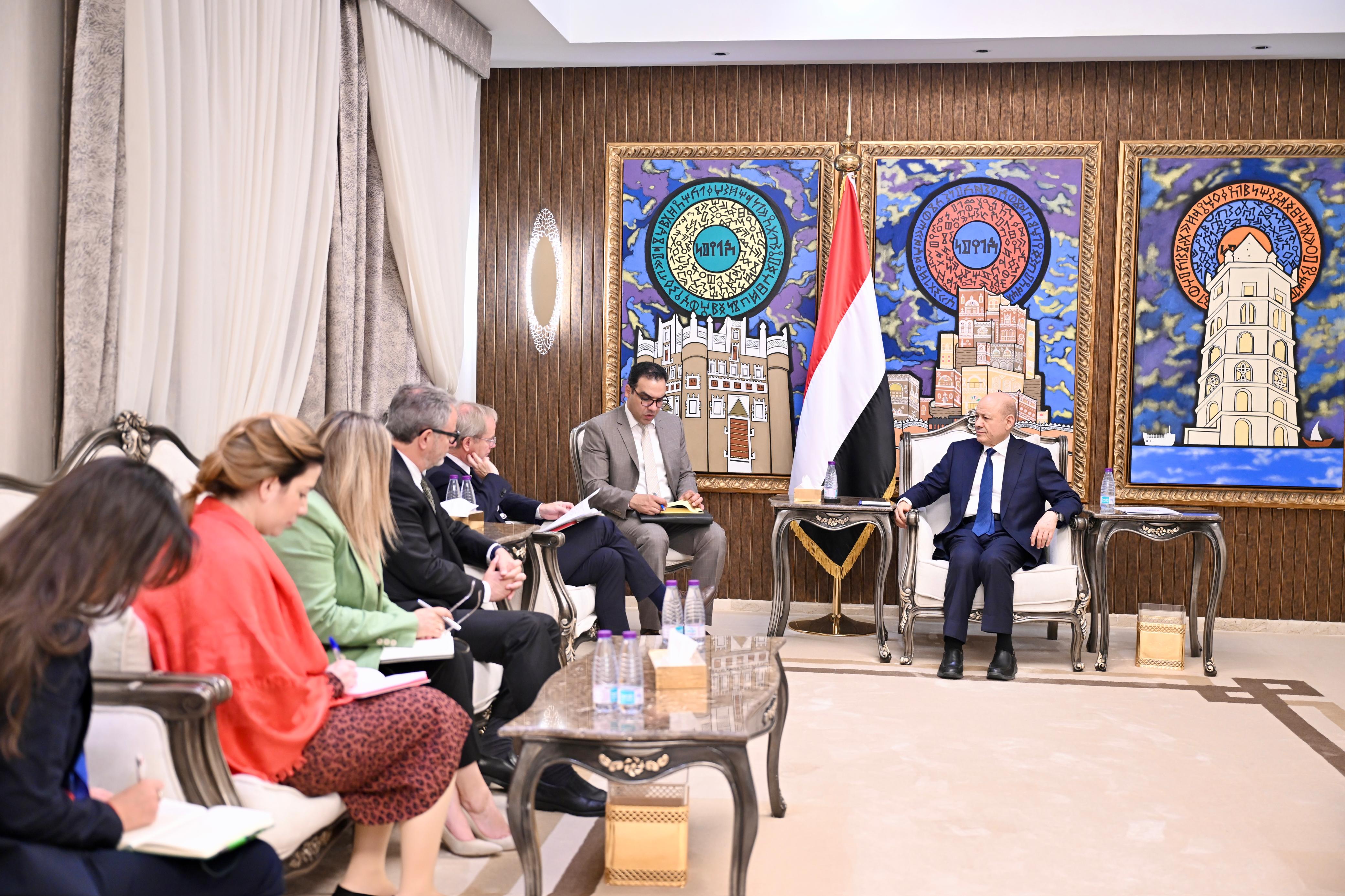 President Al-Alimi Receives EU Deputy Secretary-General