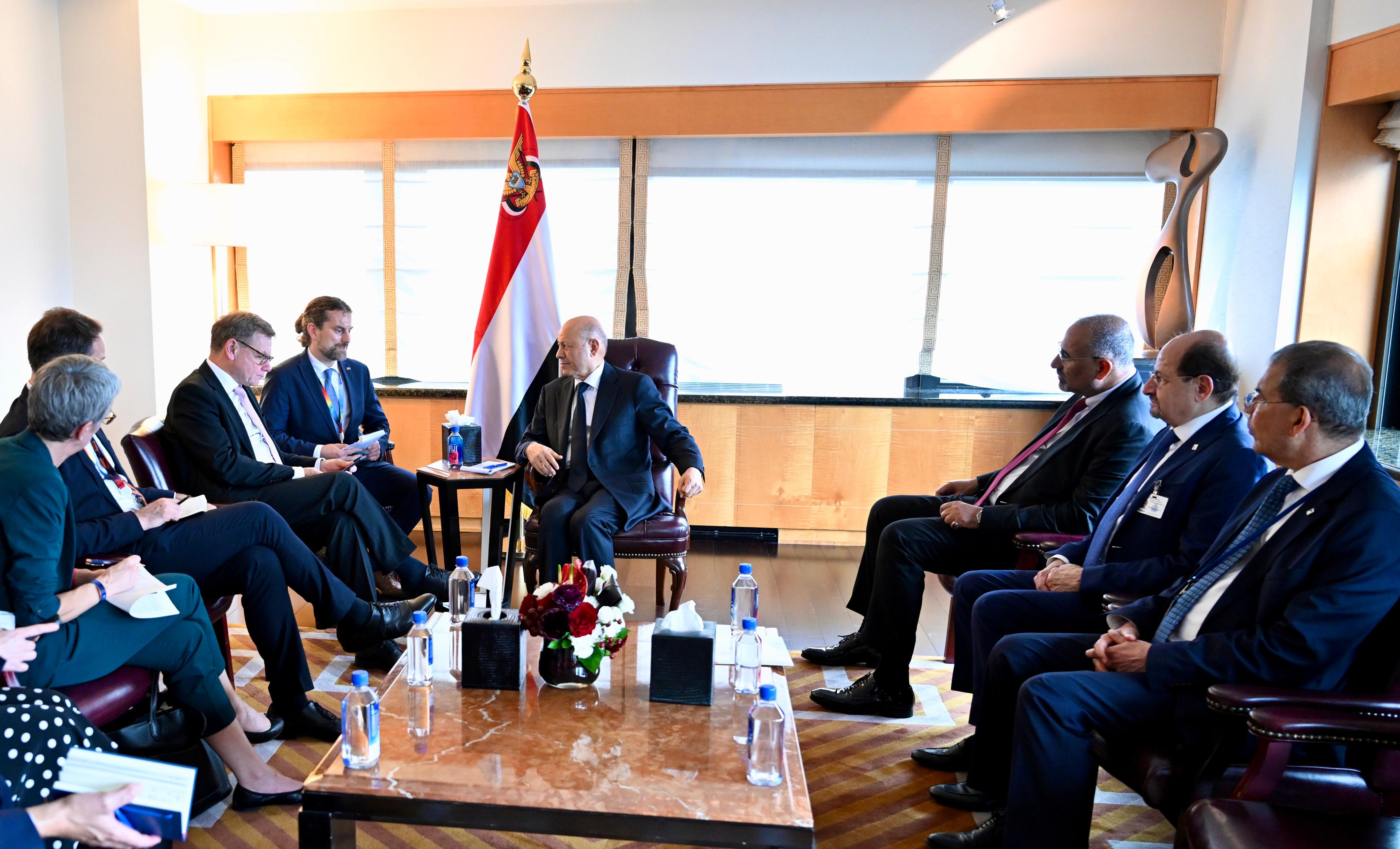 President Al-Alimi Receives German Foreign Minister