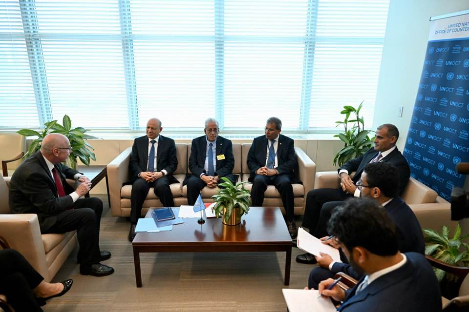 PRESIDENT OF THE PRESIDENTIAL LEADERSHIP COUNCIL DISCUSSES INTERNATIONAL SUPPORT TO COMBAT TERRORISM Tue ، 19 Sep 2023