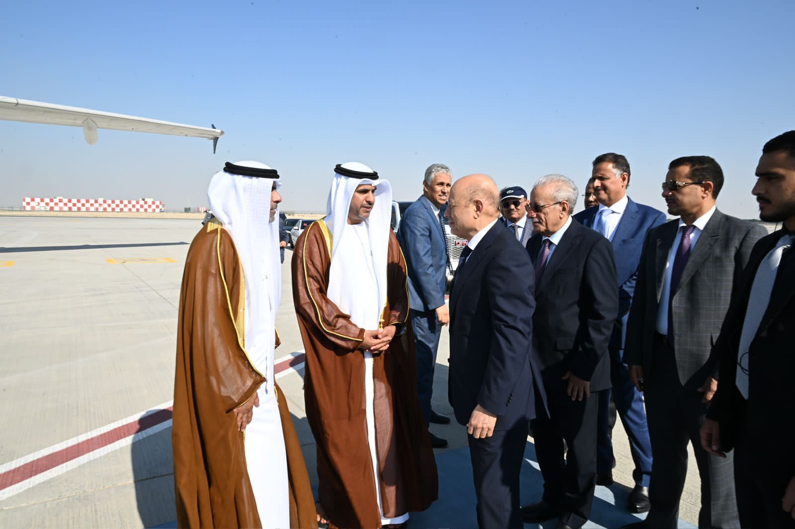 رئيس مجلس القيادة الرئاسي ينهي زيارة لدولة الامارات العربية المتحدة 04 ديسمبر 2023 