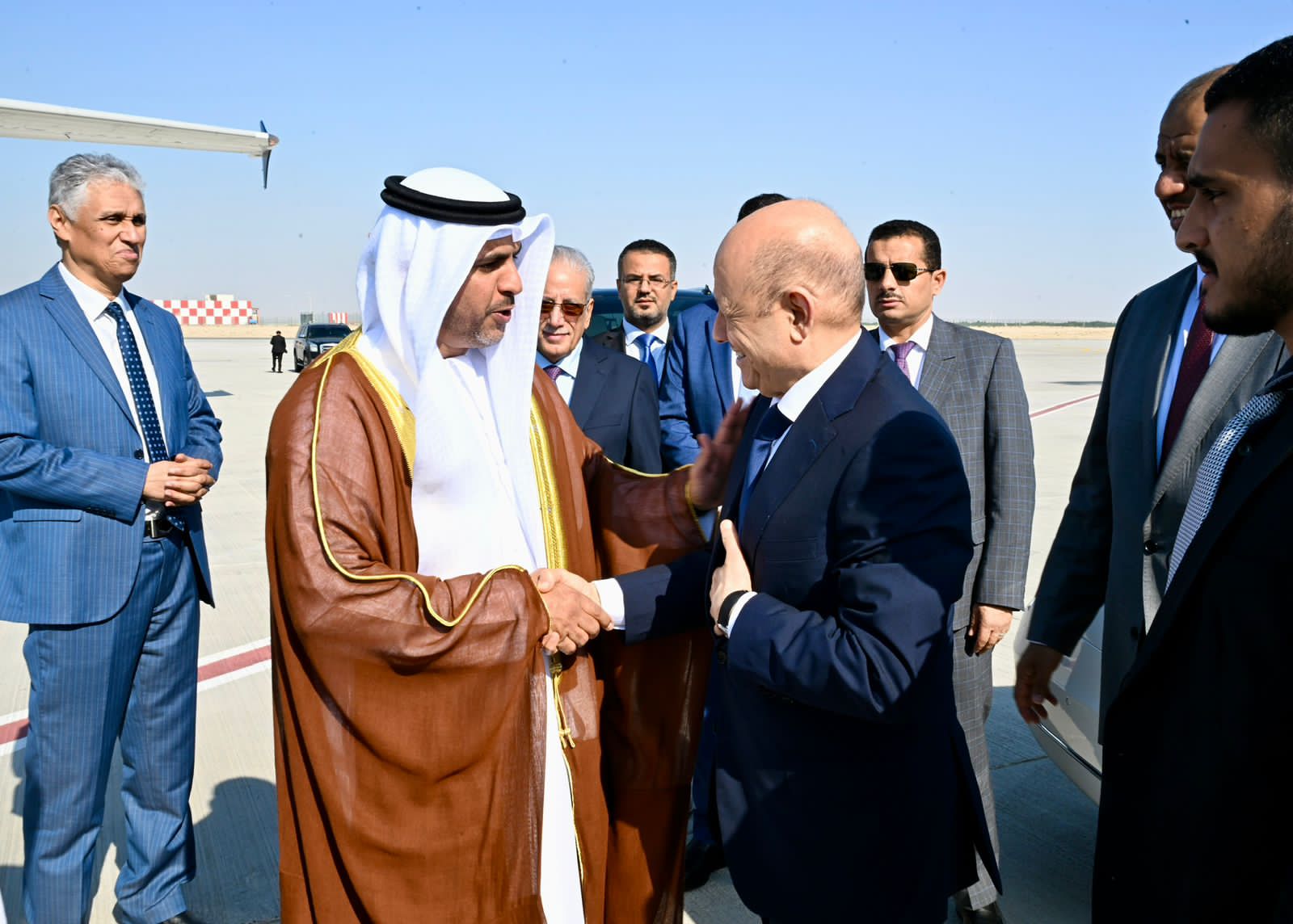 رئيس مجلس القيادة الرئاسي ينهي زيارة لدولة الامارات العربية المتحدة 04 ديسمبر 2023 