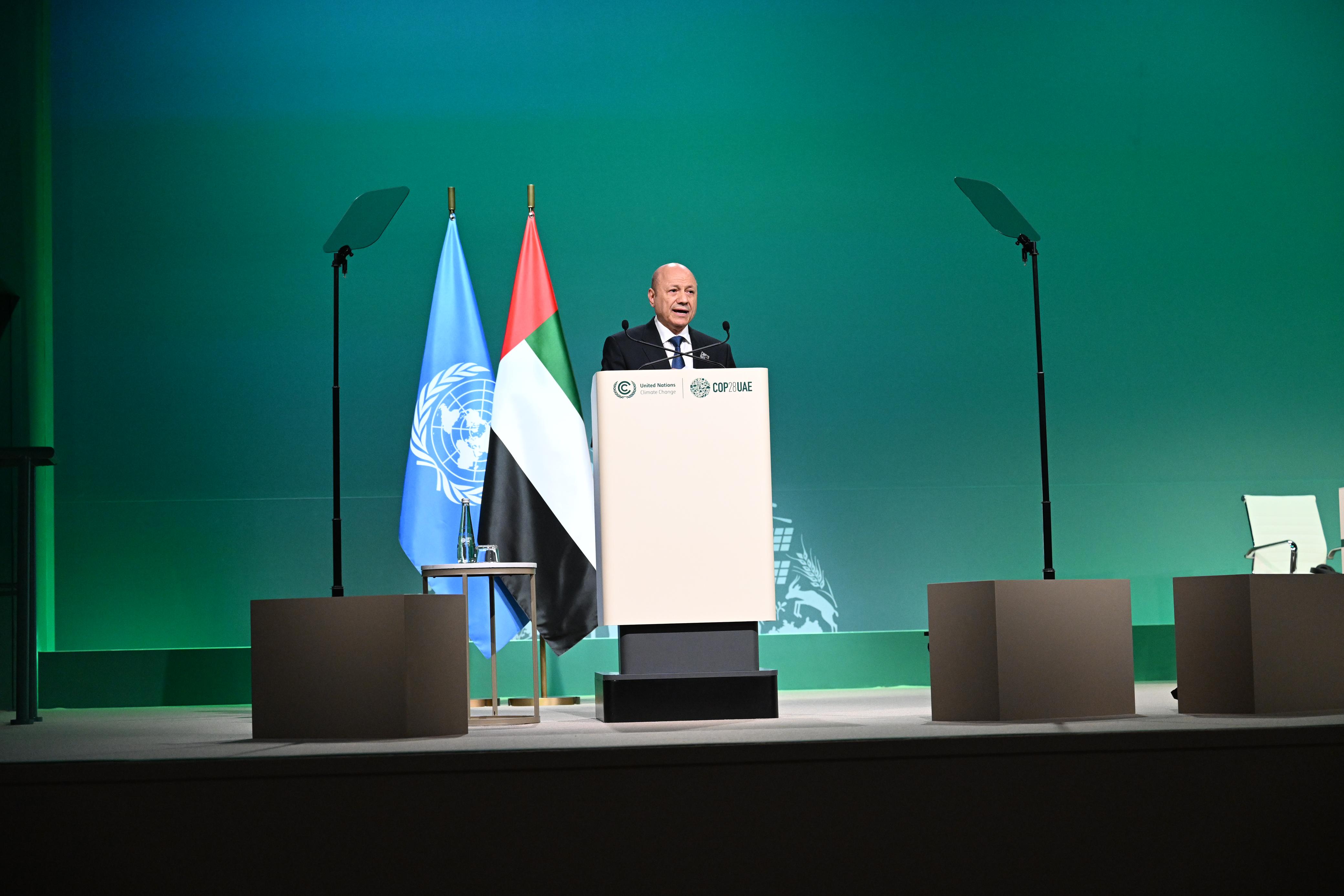 كلمة فخامة الرئيس في قمة المناخ COP28  بدبي  1 ديسمبر 2023