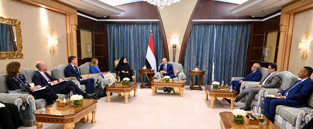 رئيس مجلس القيادة الرئاسي يستقبل وزيرة الخارجية النرويجية