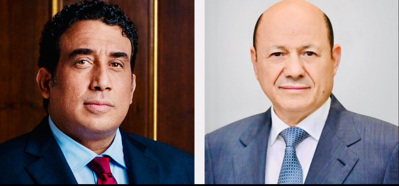 رئيس مجلس القيادة يتلقى برقية تهنئة من رئيس المجلس الرئاسي الليبي بمناسبة شهر رمضان