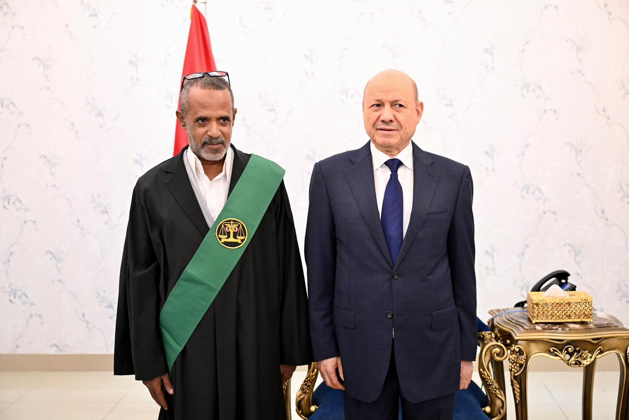 (3)القضاة المعينون بالمحكمة العليا يؤدون اليمين القانونية امام رئيس مجلس القيادة الرئاسي 9 سبتمبر 2023