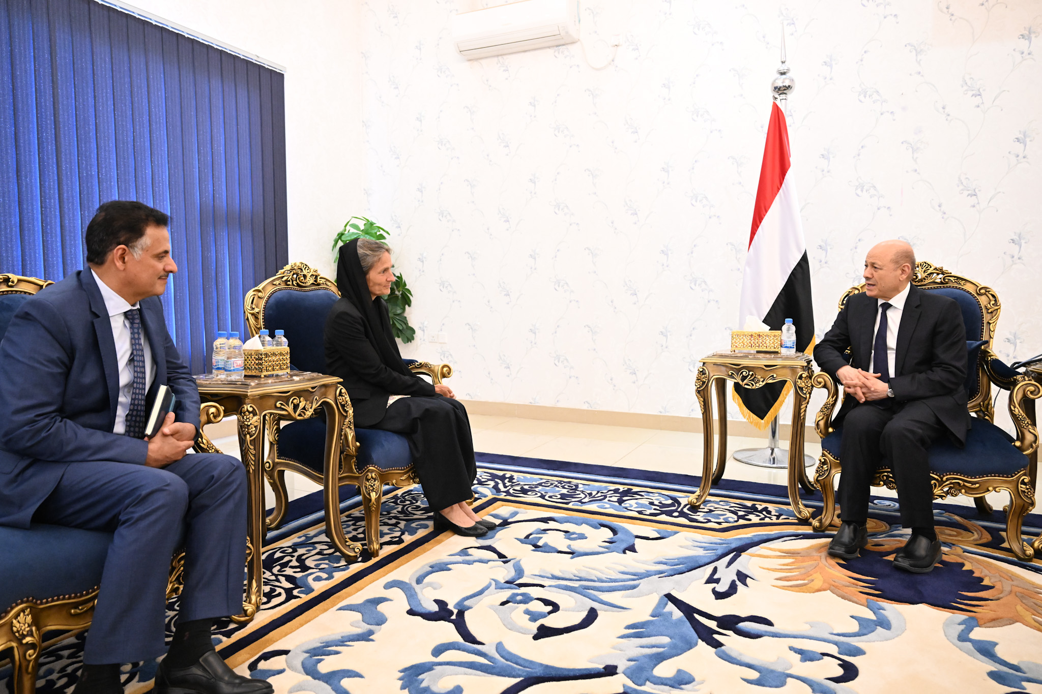 رئيس مجلس القيادة الرئاسي يتسلم اوراق اعتماد سفيرة هولندا 12 سبتمبر 2023