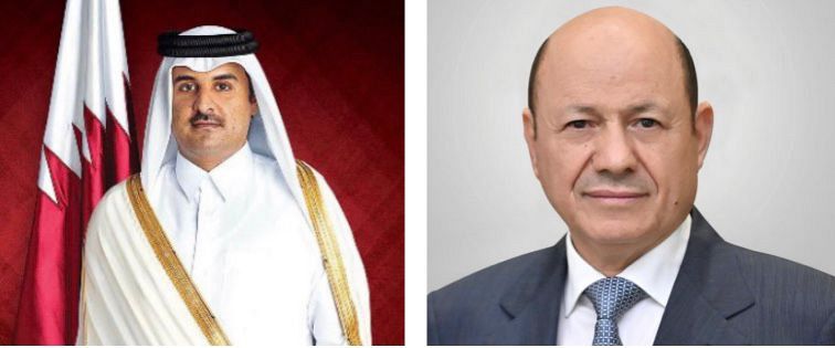 رئيس مجلس القيادة يهنئ أمير قطر بمناسبة اليوم الوطني لبلاده