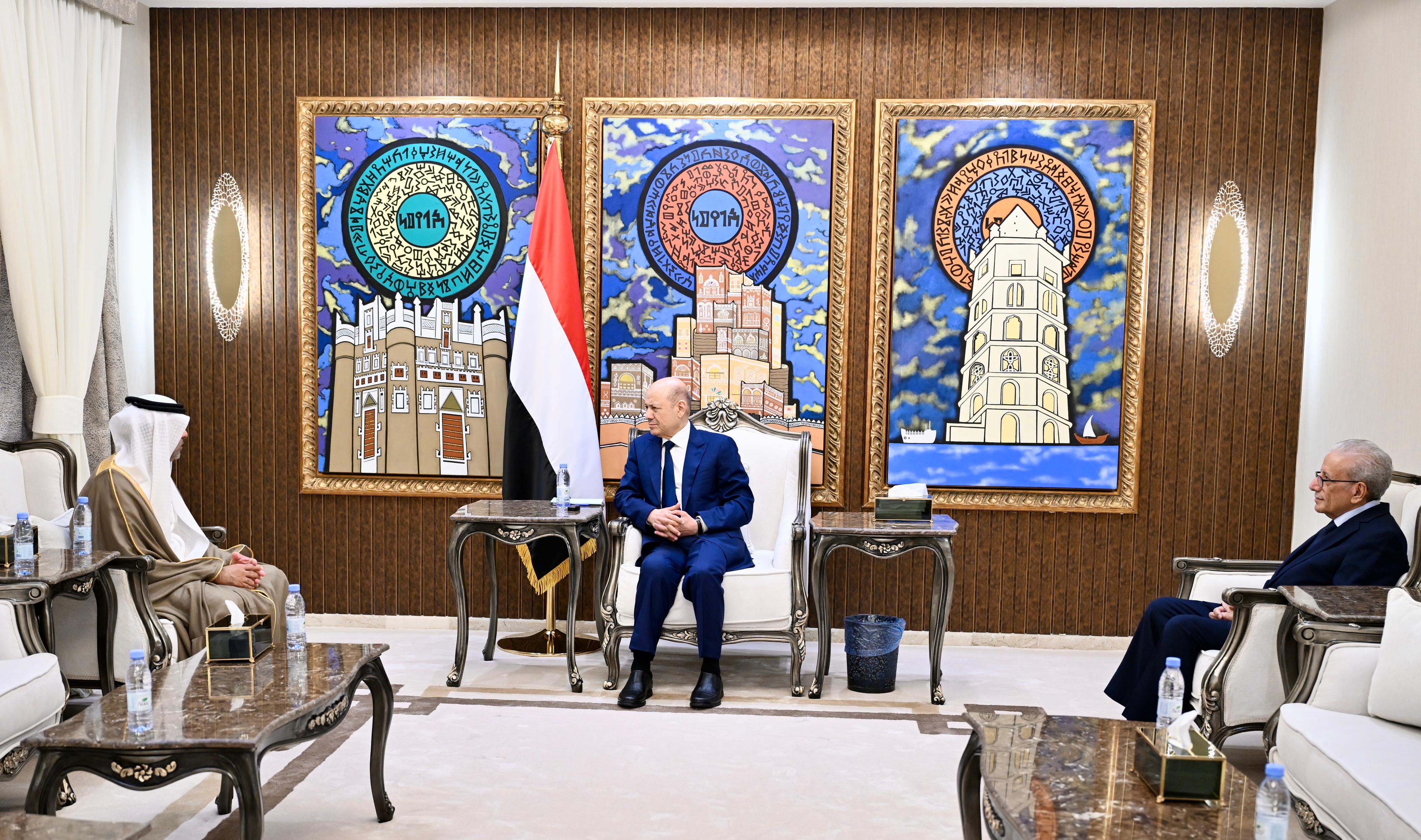 فخامة الرئيس يستقبل السفير الإماراتي 