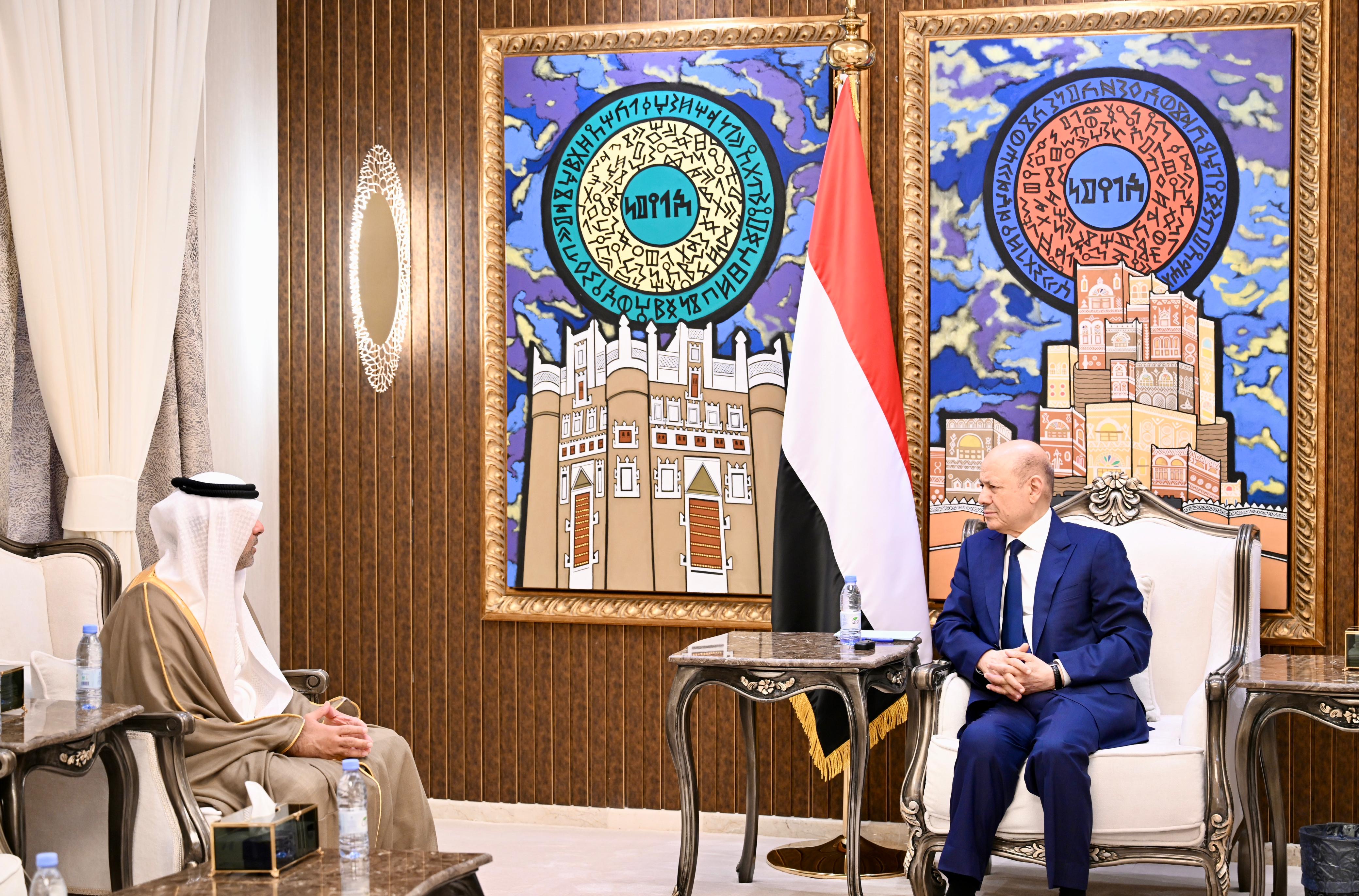 فخامة الرئيس يستقبل السفير الإماراتي 