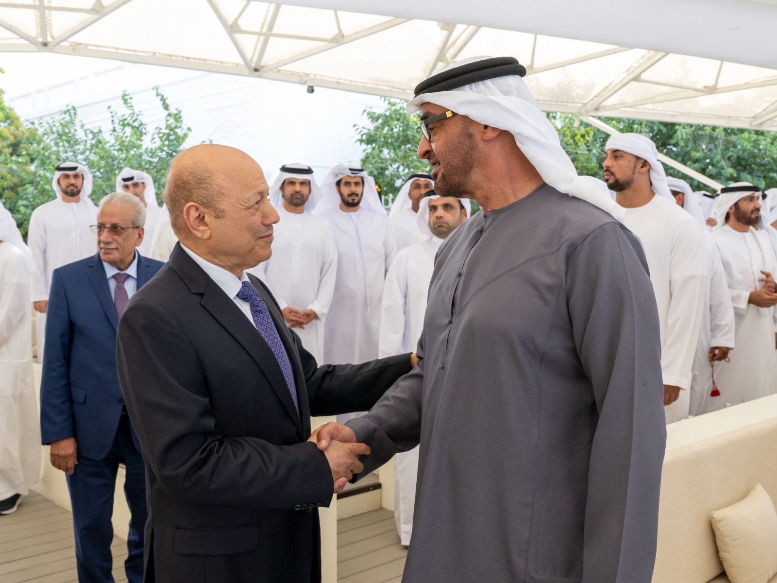رشاد العليمي ومحمد بن زايد 23 مايو 2023