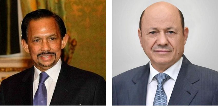 رئيس مجلس القيادة يهنئ سلطان بروناي دار السلام بالعيد الوطني