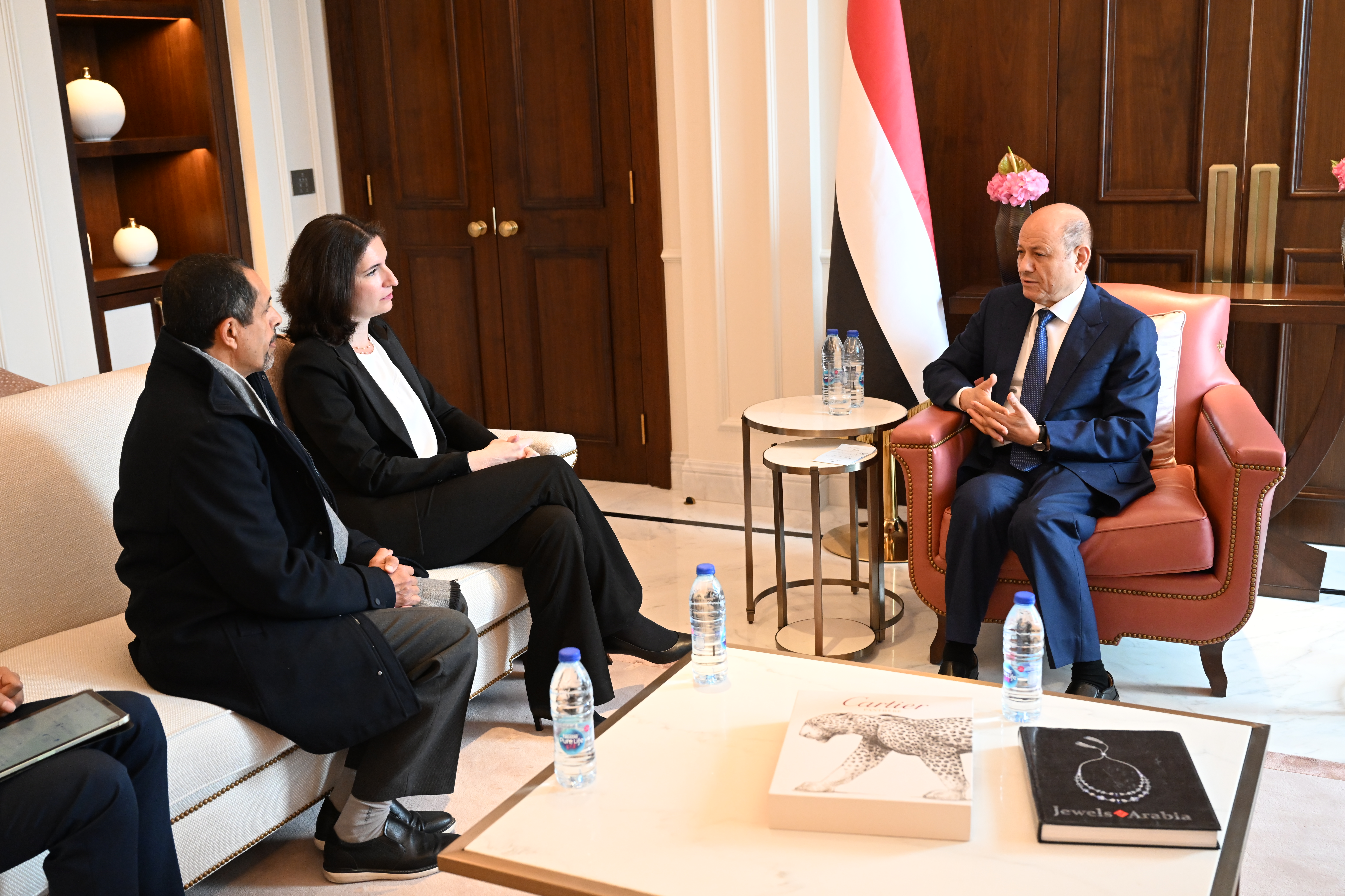 لقاء رئيس مجلس القيادة مع مديرة البنك الدولي تانيا ماير 29 نوفمبر 2022